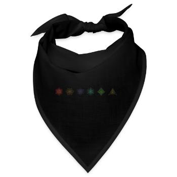 RPG D20 Fantasie Rollenspiel Pen and Paper - Bandana - Schwarz - Vorne