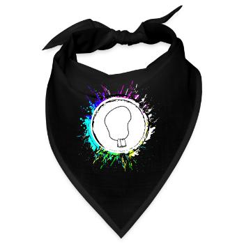 Abzeichen Icon symbol - Bandana - Schwarz - Vorne
