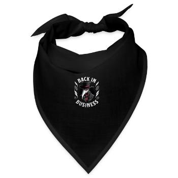 Pestdoktor Pest Arzt Dokotor Mittelalter - Bandana - Schwarz - Vorne