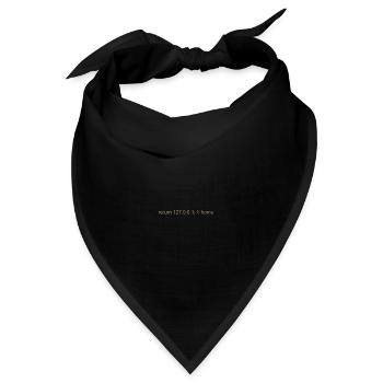 Programmierer Nerd IT Witz Developer Zuhause - Bandana - Schwarz - Vorne