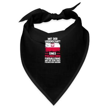 Pole Polnisch Polen - Bandana - Schwarz - Vorne