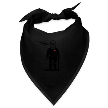 Alter Mann Opa - Bandana - Schwarz - Vorne