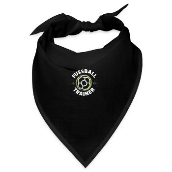 Fußballtrainer-Highlight Taktik Inspiration Ehre - Bandana - Schwarz - Vorne