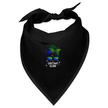 Weihnachtsinsel - Bandana - Schwarz - Vorne