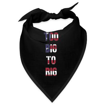 TOO BIG TO RIG 2024 - Bandana - Schwarz - Vorne