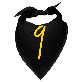 9 - Bandana - Schwarz - Vorne