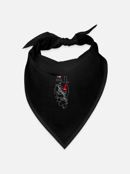 Hiking Corsica GR 20 map GR20 corsica hiking gr20 - Bandana - black