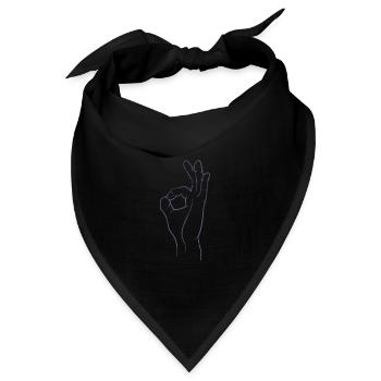 Perfekt! Super! Exzellent! - Hand im Loch - Bandana - Schwarz - Vorne