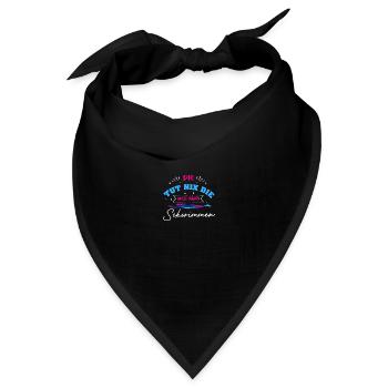 Die will nur schwimmen Schwimmbad Wassersport - Bandana - Schwarz - Vorne