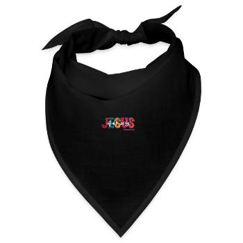 Jesus ist der Weg Kirche Christliches Damen Herren - Bandana - Schwarz - Vorne