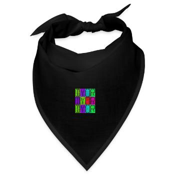 dyor green violet - Bandana - Schwarz - Vorne