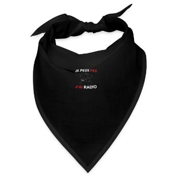 Host Ich kann kein Radio haben - Bandana - Schwarz - Vorne