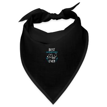 Onkologe Onkologieschwester - Bandana - Schwarz - Vorne