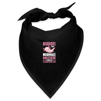 Axolotl - Bandana - Schwarz - Vorne