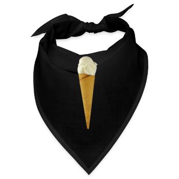 eis eiscreme restaurant ice cream sundae50 - Bandana - Schwarz - Vorne