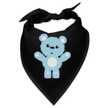 Teddybär - Bandana - Schwarz - Vorne