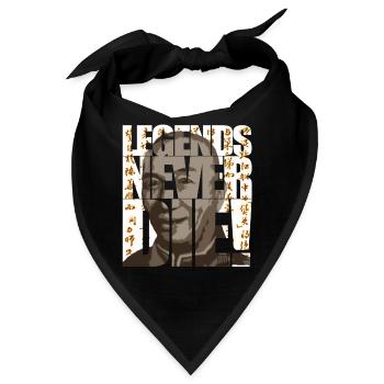 legends never die - Bandana - Schwarz - Vorne