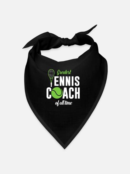 Le plus grand entraîneur de tennis de tous les temps - Bandana - noir - Devant