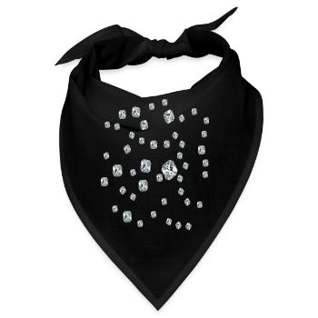 Diamant - Bandana - Schwarz - Vorne