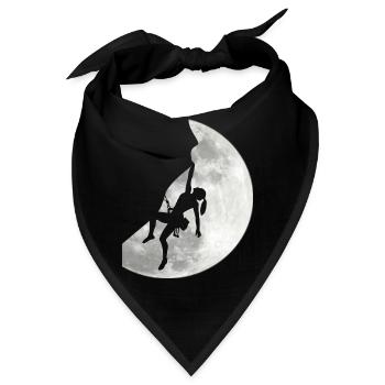 Boulderer Climb Climbing Woman Climber - Bandana - Schwarz - Vorne