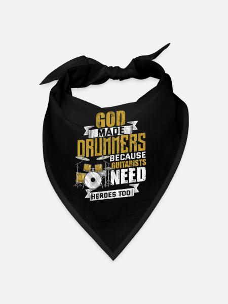 Tambours batteur baguettes tambour - Bandana - noir