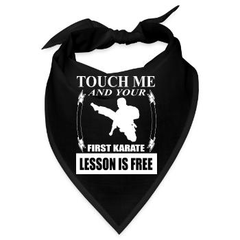 Karate trainieren ich liebe Karate Karate-Trainer - Bandana - Schwarz - Vorne