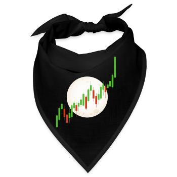 Blockchain Crypto Trading Währungsbörse - Bandana - Schwarz - Vorne