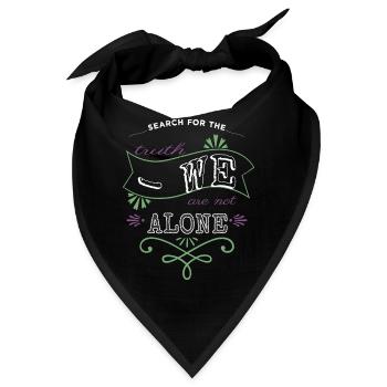 awesome alien i dont speak human animation joke - Bandana - Schwarz - Vorne