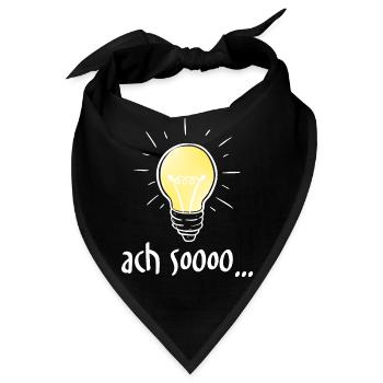 Ach Soooo... - Bandana - Schwarz - Vorne