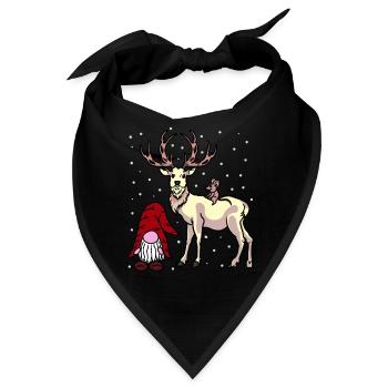 Nikolaus Xmas Weihnachten Fantasy Christmas Kind - Bandana - Schwarz - Vorne
