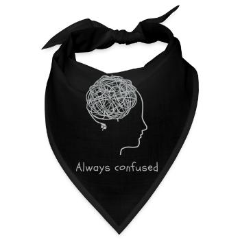 Always confused - Bandana - Schwarz - Vorne