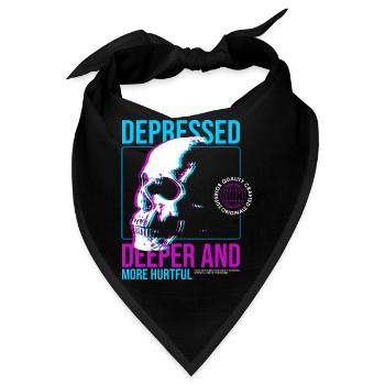 Depressed Streetwear - Bandana - Schwarz - Vorne