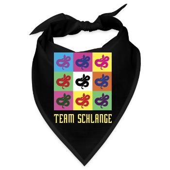 Team Schlange - Bandana - Schwarz - Vorne