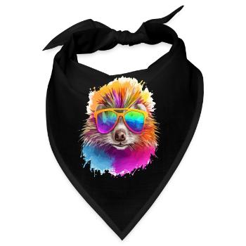 Albert, das Stachelschwein - Bandana - Schwarz - Vorne