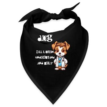 Dein pelziger Heiler - Bandana - Schwarz - Vorne