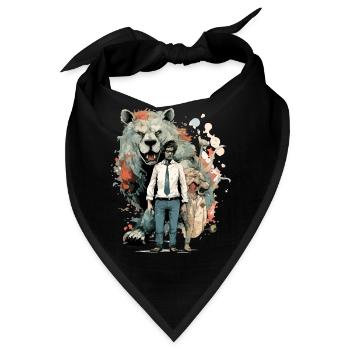 Die Seele des Tieres - Bandana - Schwarz - Vorne