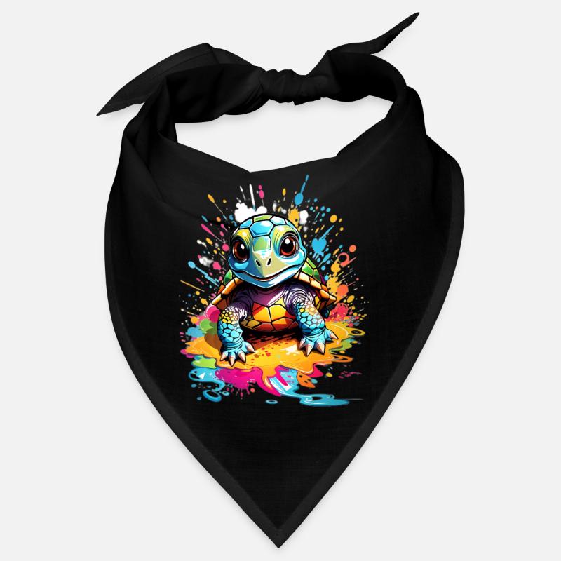 Schildkröte - Bandana - Schwarz