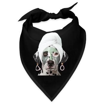 Wellness Dalmatinerin - Bandana - Schwarz - Vorne