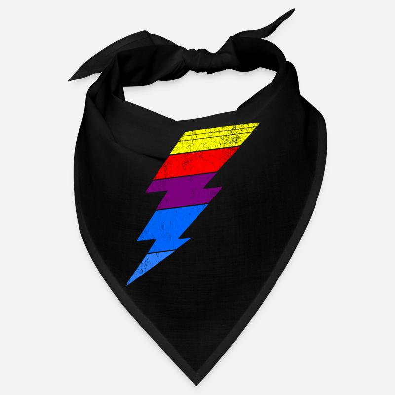 Colorful lightning effect on clothes Bandana