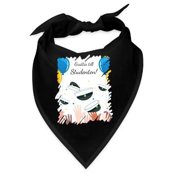 Abschlussfeier 2024 Abiturfeier - Bandana - Schwarz - Vorne
