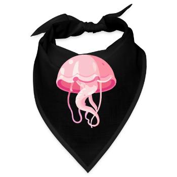 Schwebende Qualle im Meer - Bandana - Schwarz - Vorne