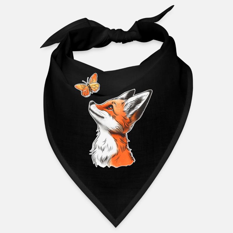 Fox with Butterfly Bandana