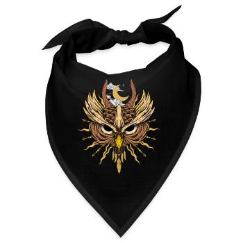 Nachteule Hexerei Traumfänger - Bandana - Schwarz - Vorne