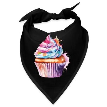 cupcake - Bandana - Schwarz - Vorne
