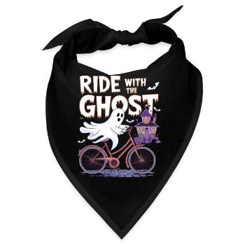 Geisterhafte Fahrradtour Halloween-Design - Bandana - Schwarz - Vorne