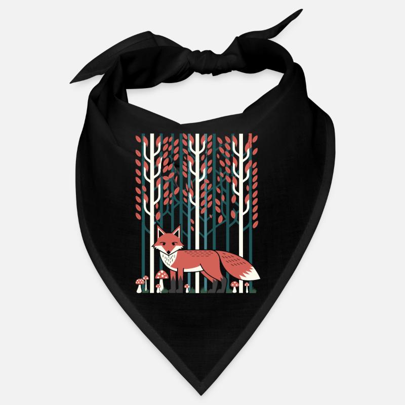 Dreamy forest scene in cottagecore style Bandana