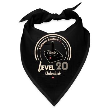 Limitierte Auflage Retro-Joystick-Design - Bandana - Schwarz - Vorne