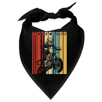 Motocross MX Supercross Enduro Dirt Bike - Bandana - Schwarz - Vorne