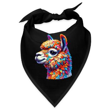 Alpaka - Bandana - Schwarz - Vorne