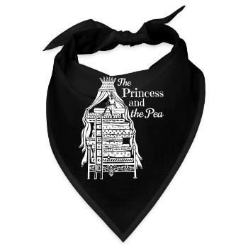 Prinzessin auf der Erbse Märchen - Bandana - Schwarz - Vorne